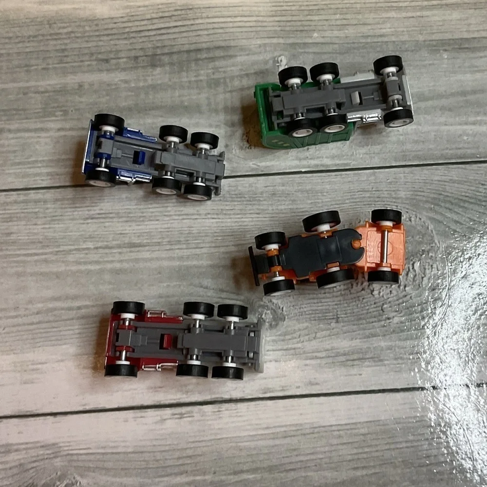Colorful Toy Truck Set of 4 mini recycle truck